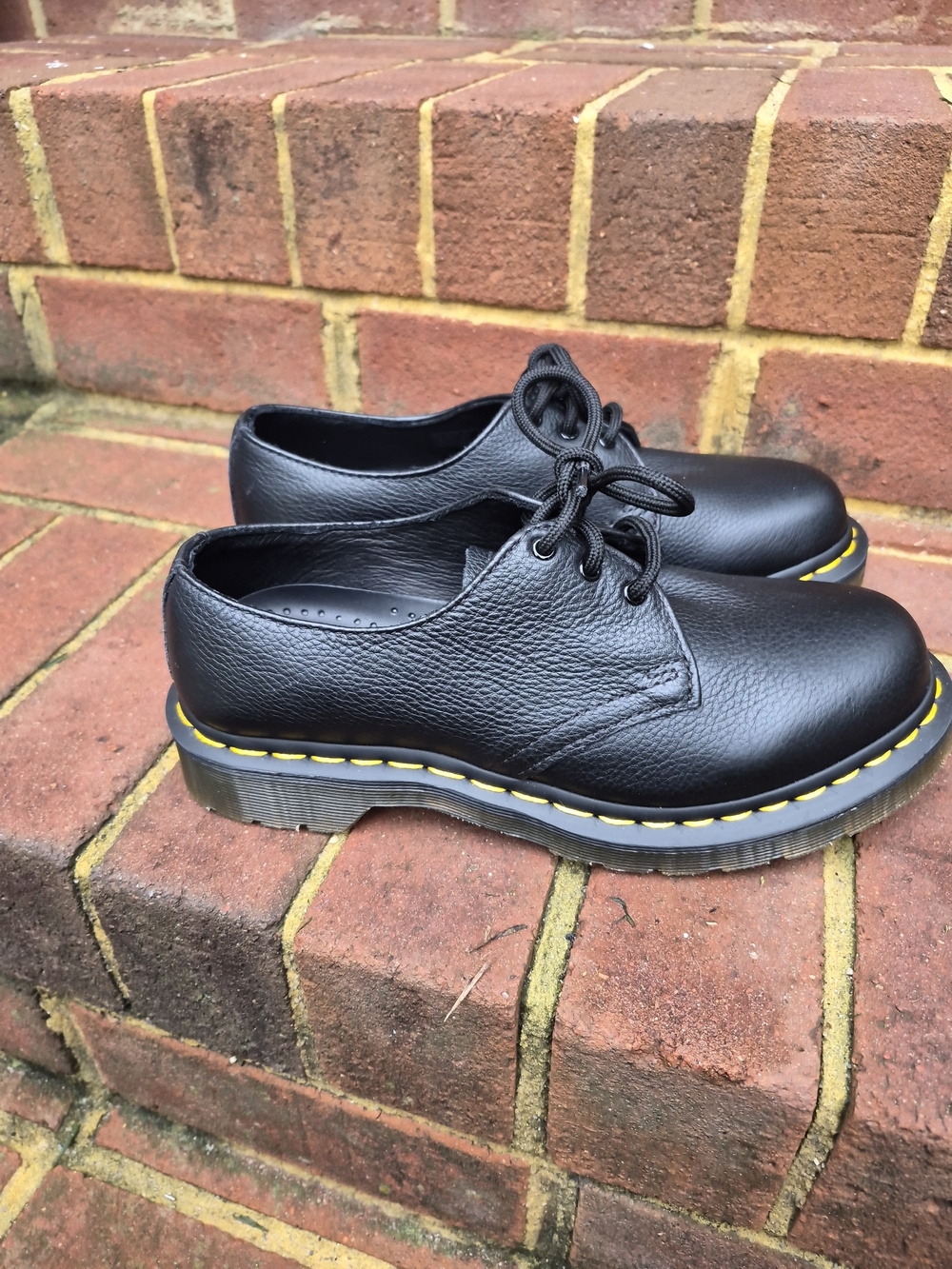 Dr. Martens Black Leather Lace-Up Oxford Shoes